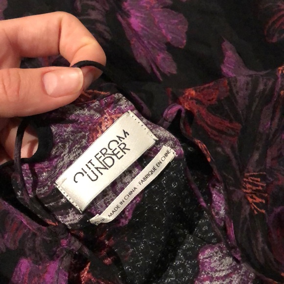 Out From Under-Black Floral Slip Dress - Picture 4 of 4